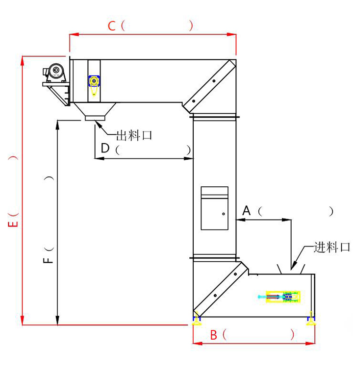 Z型斗式提升機結構圖